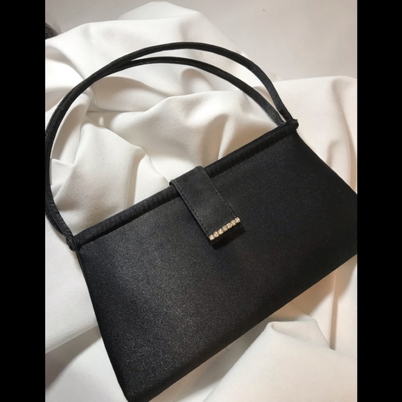 No Brand Handbags - Black Satin Evening Bag